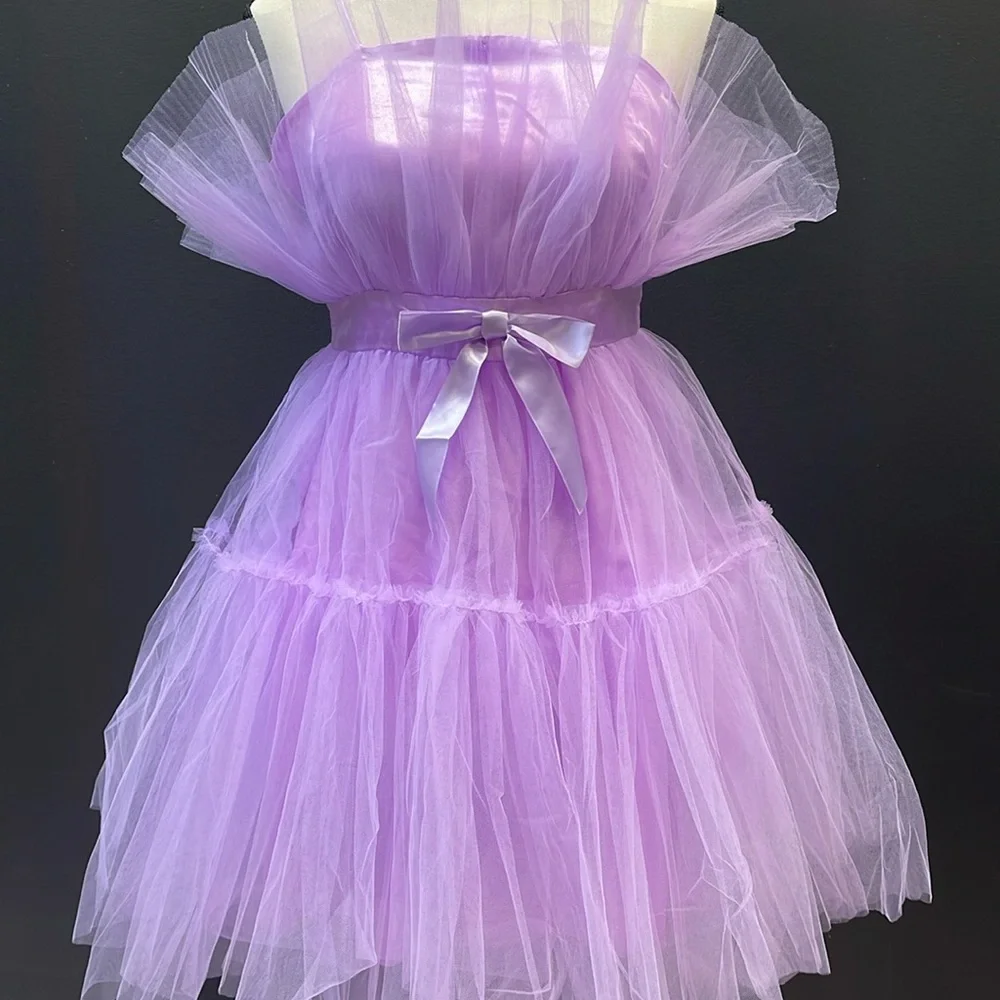 SHEIN Tulle Dress Purple SZ Teen 13Y
